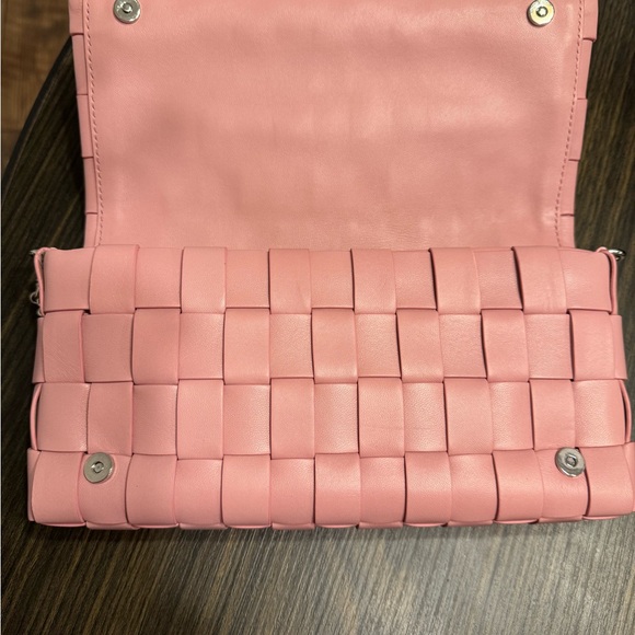 Miu Miu Pink Woven Leather Clutch - Picture 6 of 13